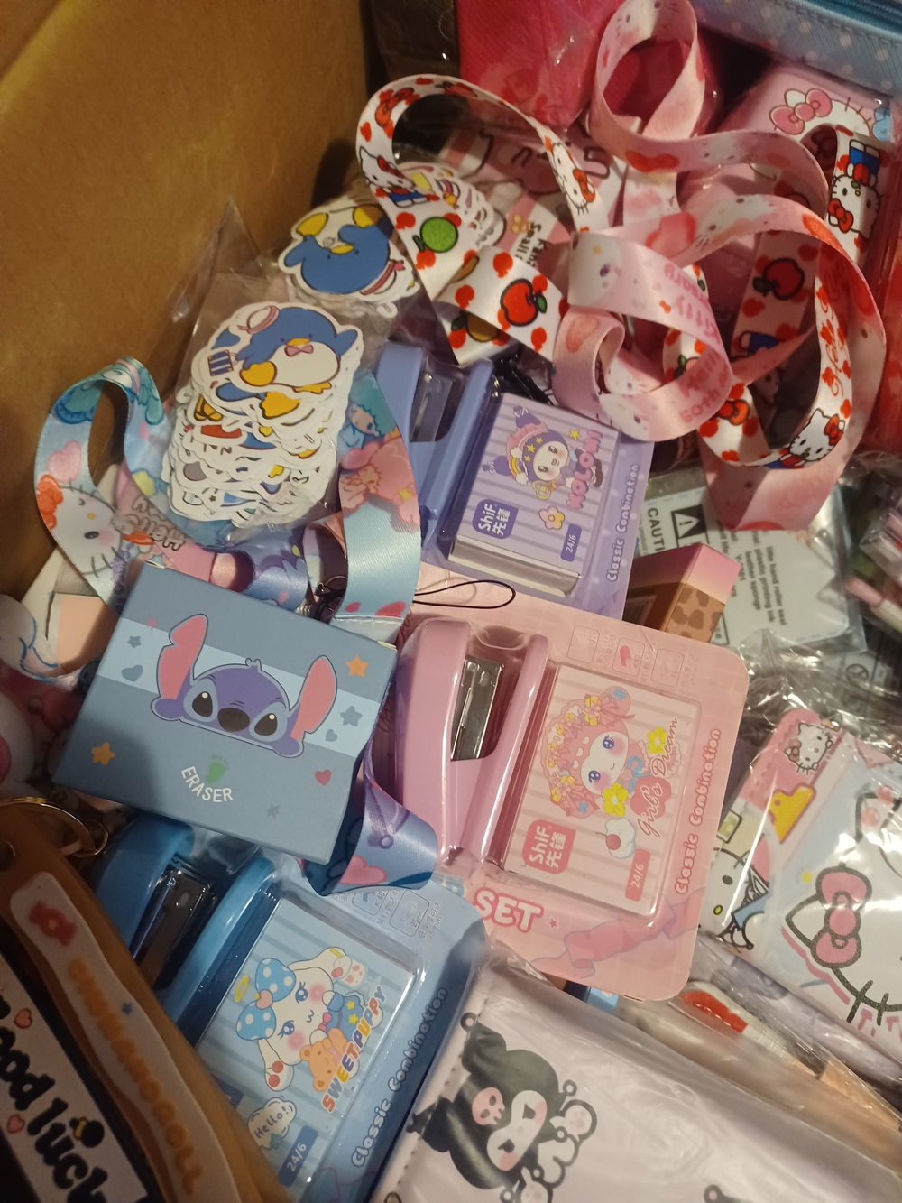 Sanrio, NOT FOR SALE  Character Sticker & Lanyard Lot